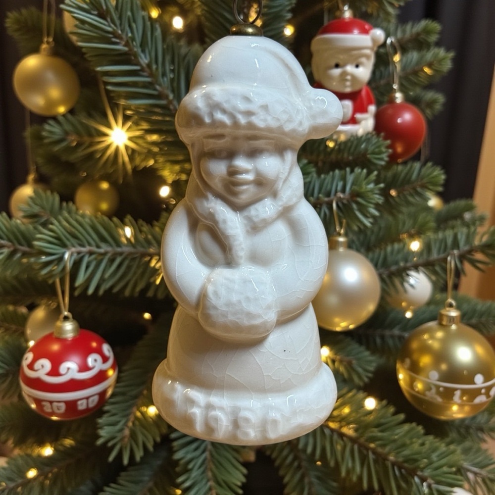 Vintage 1980 Goebel Mrs. Claus Porcelain Christmas Ornament